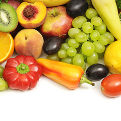 collection fruits and vegetables