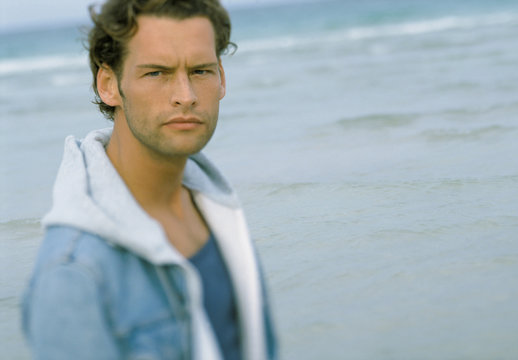 Man on beach