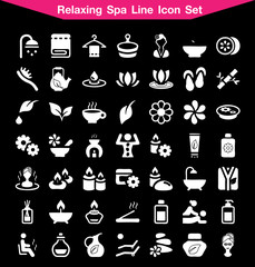 Spa icon set