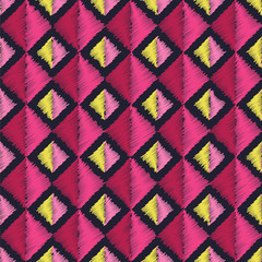 Fototapeta premium Ethnic boho seamless pattern. Print. Repeating background. Print. Cloth design, wallpaper.