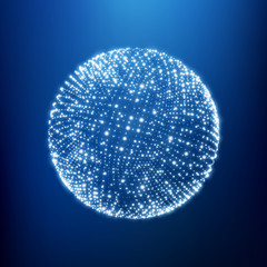 The Sphere Consisting of Points. Global Digital Connections. Abstract Globe Grid. Wireframe Sphere Illustration. Abstract 3D Grid Design. A Glowing Grid. 3D Technology Style. Networks - Globe Design.