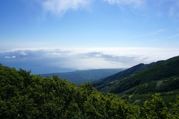 Fototapeta na wymiar 利尻富士からの眺め