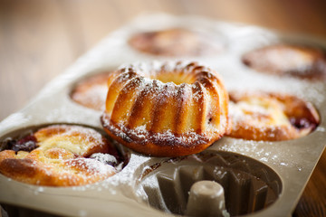 cheese cakes with fruit filling 