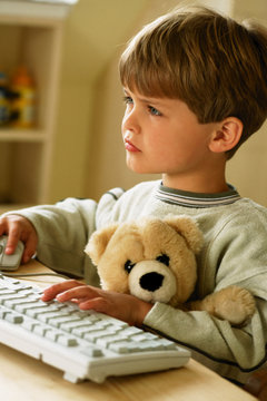 Boy at computer