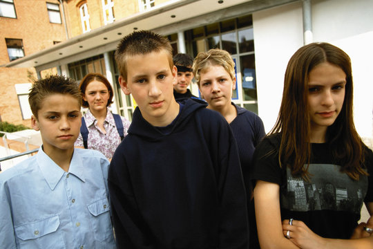 Gang of teenagers