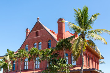 Old Red Brick Building in Tropics