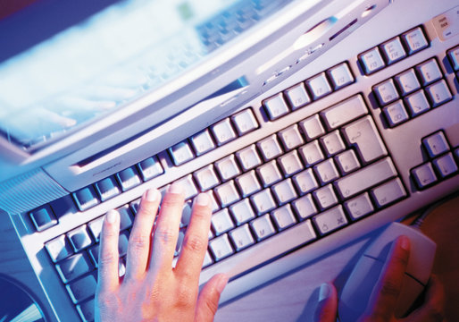 Person using a computer