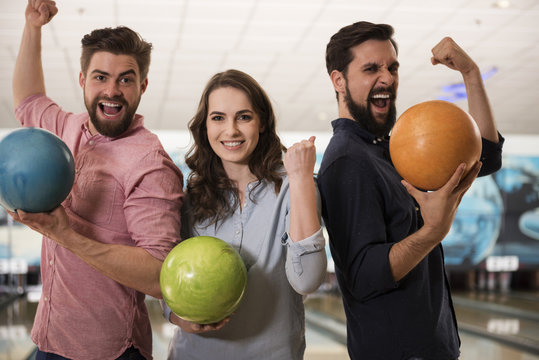 The winners of the bowling game