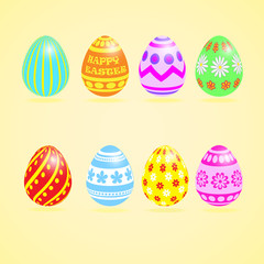 Easter Eggs Colourful Set