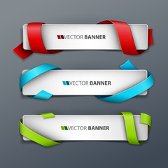 Vector banners set.