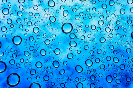  Water Drops On Glass