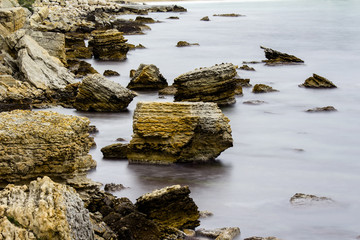 Long exposure seascape shot, Cassis, France