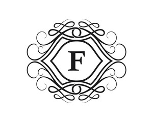 F Letter Crest Logo