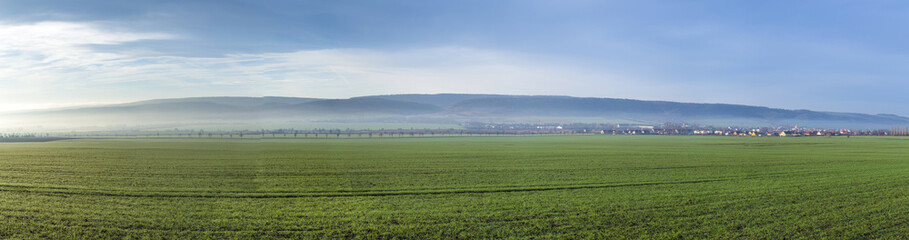 Fototapeta na wymiar rural landscape in Bad Frankenhausen