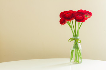 red ranunculus flowers