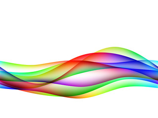 dinamyc flow, stylized  waves, vector