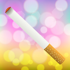 Single Cigarette  Isolated