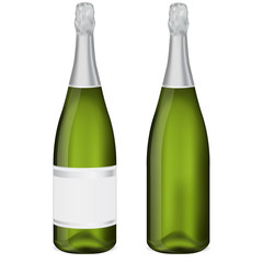 Bottle of champagne.