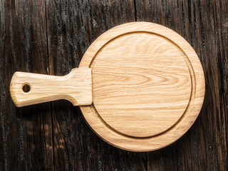 Empty chopping wooden board.