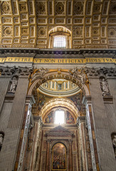 Baroque ornamentation in the Italian capital, the Basilica of Sa