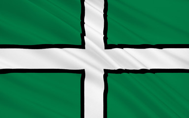 Flag of Devon county, England