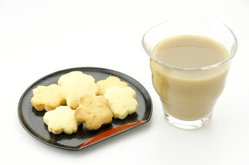 黒糖げんまいと手作りクッキー