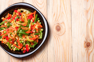 Mexican Mix of Vegetables. Tomatoes, Beans Celery Root Green