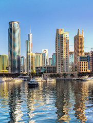 Fototapeta premium Panorama of Dubai marina
