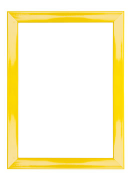 yellow frame abstract background has clipping path