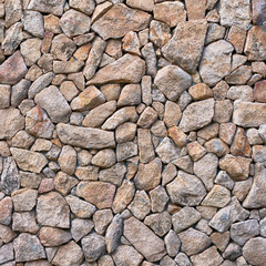 Small stones brickwork