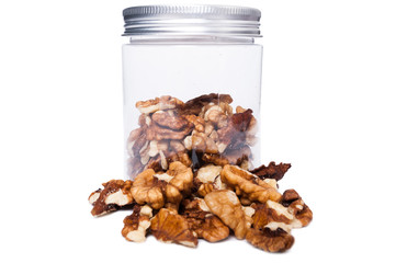 Natural healthy walnuts presentation