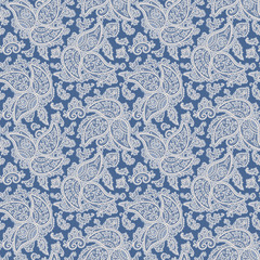 Seamless Paisley Pattern.
Hand drawn seamlessly repeating ornamental wallpaper or textile pattern with Paisley motives in vector format.
