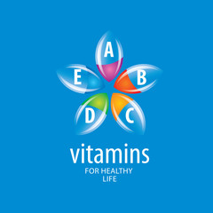 vector logo vitamins
