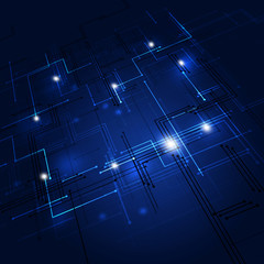 Abstract Technology Lines Background