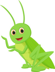 Cute grasshopper cartoon