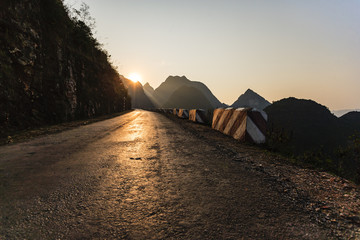 Obraz premium Vietnam mountain at Ha Giang province, Vietnam