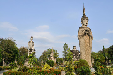 the beautiful and bizzare buddha park in vientiane, laos