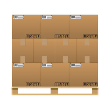closed brown carton delivery boxes 