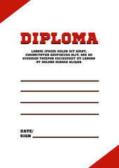 diploma/certificate template,