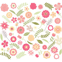 Fototapeta na wymiar Wedding Floral Seamless Pattern.Pink floral.