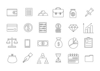 Business icons set