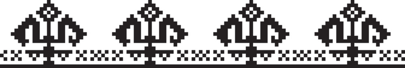 Romanian traditional motif genuine