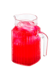 Red beverage drink isolated