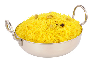 Bowl Of Yellow Pilau Rice