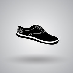 The sneaker icon. Shoes symbol. Flat Vector illustration