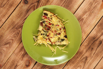 omelet with peppers