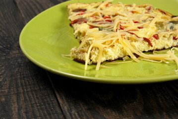 omelet with peppers