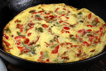 omelet with peppers
