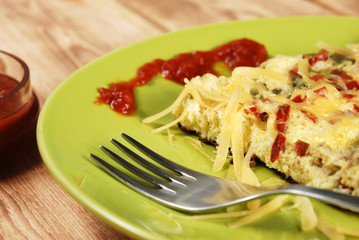 omelet with peppers