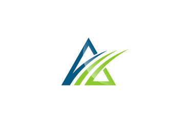 triangle business financial logo